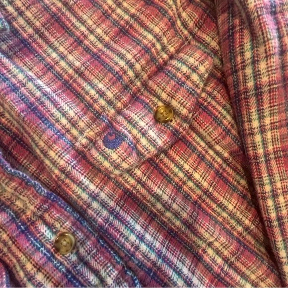 CARHARTT Women’s Flannel Purple and‎ Pink Plaid Button Down Long Sleeve Shirt S - Picture 9 of 10